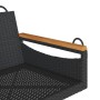 Banco columpio de ratán sintético negro 63x62x40 cm by vidaXL, garden benches - Ref: Foro24-368161, Price: 66,68 €, Discount: %