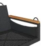 Schwarze Schaukelbank aus synthetischem Rattan 63x62x40 cm. von vidaXL, Gartenbänke - Ref: Foro24-368161, Preis: 70,58 €, Rab...