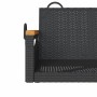 Banco columpio de ratán sintético negro 63x62x40 cm by vidaXL, garden benches - Ref: Foro24-368161, Price: 66,68 €, Discount: %