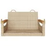 Banco columpio de ratán sintético beige 63x62x40 cm by vidaXL, garden benches - Ref: Foro24-368163, Price: 74,78 €, Discount: %