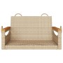 Banco columpio de ratán sintético beige 63x62x40 cm by vidaXL, garden benches - Ref: Foro24-368163, Price: 70,40 €, Discount: %