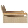 Banco columpio de ratán sintético beige 63x62x40 cm by vidaXL, garden benches - Ref: Foro24-368163, Price: 74,78 €, Discount: %