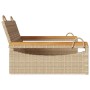Banco columpio de ratán sintético beige 63x62x40 cm by vidaXL, garden benches - Ref: Foro24-368163, Price: 70,40 €, Discount: %