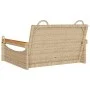 Banco columpio de ratán sintético beige 63x62x40 cm by vidaXL, garden benches - Ref: Foro24-368163, Price: 74,78 €, Discount: %