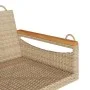 Banco columpio de ratán sintético beige 63x62x40 cm by vidaXL, garden benches - Ref: Foro24-368163, Price: 74,78 €, Discount: %