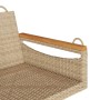 Beige Schaukelbank aus synthetischem Rattan 63x62x40 cm von vidaXL, Gartenbänke - Ref: Foro24-368163, Preis: 70,40 €, Rabatt: %