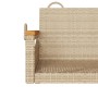 Banco columpio de ratán sintético beige 63x62x40 cm by vidaXL, garden benches - Ref: Foro24-368163, Price: 70,40 €, Discount: %