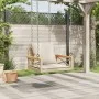 Banco columpio con cojines ratán sintético beige 63x62x40 cm by vidaXL, garden benches - Ref: Foro24-368175, Price: 86,96 €, ...