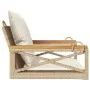 Banco columpio con cojines ratán sintético beige 63x62x40 cm by vidaXL, garden benches - Ref: Foro24-368175, Price: 86,96 €, ...