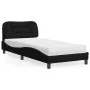 Bed with black fabric mattress 80x200 cm by vidaXL, Beds and slatted bases - Ref: Foro24-3208494, Price: 268,69 €, Discount: %