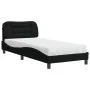 Bed with black fabric mattress 80x200 cm by vidaXL, Beds and slatted bases - Ref: Foro24-3208494, Price: 268,69 €, Discount: %
