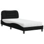 Cama con colchón tela negro 80x200 cm de vidaXL, Camas y somieres - Ref: Foro24-3208494, Precio: 263,43 €, Descuento: %
