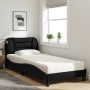 Cama con colchón tela negro 80x200 cm de vidaXL, Camas y somieres - Ref: Foro24-3208494, Precio: 263,43 €, Descuento: %