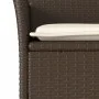 Juego de comedor de jardín 7 pzas con cojines ratán PE marrón by vidaXL, Garden sets - Ref: Foro24-3278553, Price: 559,10 €, ...