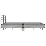 Estructura cama madera ingeniería metal gris Sonoma 160x200 cm de vidaXL, Camas y somieres - Ref: Foro24-3280055, Precio: 149...