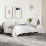 Bettgestell aus Holzwerkstoff und schwarzem Metall, 200 x 200 cm von vidaXL, Betten und Lattenroste - Ref: Foro24-3280062, Pr...