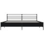 Bettgestell aus Holzwerkstoff und schwarzem Metall, 200 x 200 cm von vidaXL, Betten und Lattenroste - Ref: Foro24-3280062, Pr...