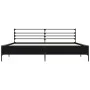 Estructura de cama madera de ingeniería y metal negro 200x200cm de vidaXL, Camas y somieres - Ref: Foro24-3280062, Precio: 15...