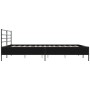 Bettgestell aus Holzwerkstoff und schwarzem Metall, 200 x 200 cm von vidaXL, Betten und Lattenroste - Ref: Foro24-3280062, Pr...