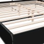 Bettgestell aus Holzwerkstoff und schwarzem Metall, 200 x 200 cm von vidaXL, Betten und Lattenroste - Ref: Foro24-3280062, Pr...