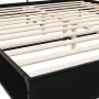 Estructura de cama madera de ingeniería y metal negro 200x200cm de vidaXL, Camas y somieres - Ref: Foro24-3280062, Precio: 15...