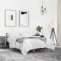 Estructura cama madera ingeniería metal roble ahumado 120x190cm de vidaXL, Camas y somieres - Ref: Foro24-3280069, Precio: 12...