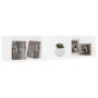 CD-Wandregal aus weißem Sperrholz, 75 x 18 x 18 cm von vidaXL, Regale und Regale - Ref: Foro24-801310, Preis: 28,73 €, Rabatt: %