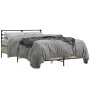 Estructura cama madera ingeniería metal roble Sonoma 140x200 cm de vidaXL, Camas y somieres - Ref: Foro24-3280043, Precio: 13...