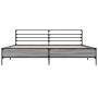 Estructura cama madera ingeniería metal gris Sonoma 180x200 cm de vidaXL, Camas y somieres - Ref: Foro24-3280060, Precio: 156...