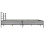 Estructura cama madera ingeniería metal gris Sonoma 180x200 cm de vidaXL, Camas y somieres - Ref: Foro24-3280060, Precio: 156...