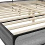 Sonoma gray metal engineered wood bed frame 180x200 cm by vidaXL, Beds and slatted bases - Ref: Foro24-3280060, Price: 154,82...