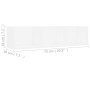 CD-Wandregal aus weißem Sperrholz, 75 x 18 x 18 cm von vidaXL, Regale und Regale - Ref: Foro24-801310, Preis: 28,73 €, Rabatt: %