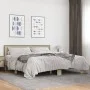 Engineered wood metal bed frame Sonoma oak 180x200 cm by vidaXL, Beds and slatted bases - Ref: Foro24-3280088, Price: 157,78 ...