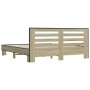 Engineered wood metal bed frame Sonoma oak 180x200 cm by vidaXL, Beds and slatted bases - Ref: Foro24-3280088, Price: 159,72 ...