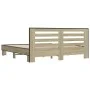 Engineered wood metal bed frame Sonoma oak 180x200 cm by vidaXL, Beds and slatted bases - Ref: Foro24-3280088, Price: 157,78 ...