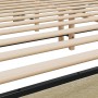 Estructura cama madera ingeniería metal roble Sonoma 180x200 cm de vidaXL, Camas y somieres - Ref: Foro24-3280088, Precio: 15...