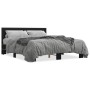 Estructura de cama madera de ingeniería y metal negro 150x200cm de vidaXL, Camas y somieres - Ref: Foro24-3280097, Precio: 15...