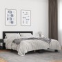 Estructura de cama madera de ingeniería y metal negro 150x200cm de vidaXL, Camas y somieres - Ref: Foro24-3280097, Precio: 15...
