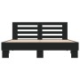 Estructura de cama madera de ingeniería y metal negro 150x200cm de vidaXL, Camas y somieres - Ref: Foro24-3280097, Precio: 15...