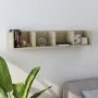 Oak plywood wall-mounted CD shelf 100x18x18 cm by vidaXL, Shelves and shelves - Ref: Foro24-801322, Price: 37,21 €, Discount: %