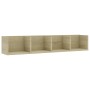Wandregal für CD Sperrholz Eiche Farbe 100x18x18 cm von vidaXL, Regale und Regale - Ref: Foro24-801322, Preis: 37,66 €, Rabat...