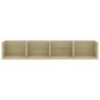 Wandregal für CD Sperrholz Eiche Farbe 100x18x18 cm von vidaXL, Regale und Regale - Ref: Foro24-801322, Preis: 37,66 €, Rabat...