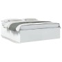 Estructura de cama madera de ingeniería blanca 200x200 cm de vidaXL, Camas y somieres - Ref: Foro24-3280895, Precio: 164,64 €