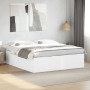 Weißer Bettrahmen aus Holzwerkstoff, 200 x 200 cm von vidaXL, Betten und Lattenroste - Ref: Foro24-3280895, Preis: 165,17 €, ...