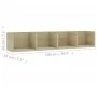Oak plywood wall-mounted CD shelf 100x18x18 cm by vidaXL, Shelves and shelves - Ref: Foro24-801322, Price: 37,21 €, Discount: %
