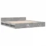 Cama con cajones madera ingeniería gris hormigón 180x200 cm de vidaXL, Camas y somieres - Ref: Foro24-3280730, Precio: 178,74...