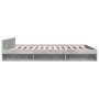 Concrete gray engineered wood bed with drawers 180x200 cm by vidaXL, Beds and slatted bases - Ref: Foro24-3280730, Price: 180...