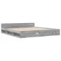 Sonoma gray engineered wood bed with drawers 180x200 cm by vidaXL, Beds and slatted bases - Ref: Foro24-3280732, Price: 178,7...