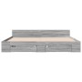Sonoma gray engineered wood bed with drawers 180x200 cm by vidaXL, Beds and slatted bases - Ref: Foro24-3280732, Price: 180,7...