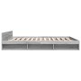 Sonoma gray engineered wood bed with drawers 180x200 cm by vidaXL, Beds and slatted bases - Ref: Foro24-3280732, Price: 180,7...